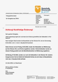 Fahrgastinformation Rollesbroich 3. BA